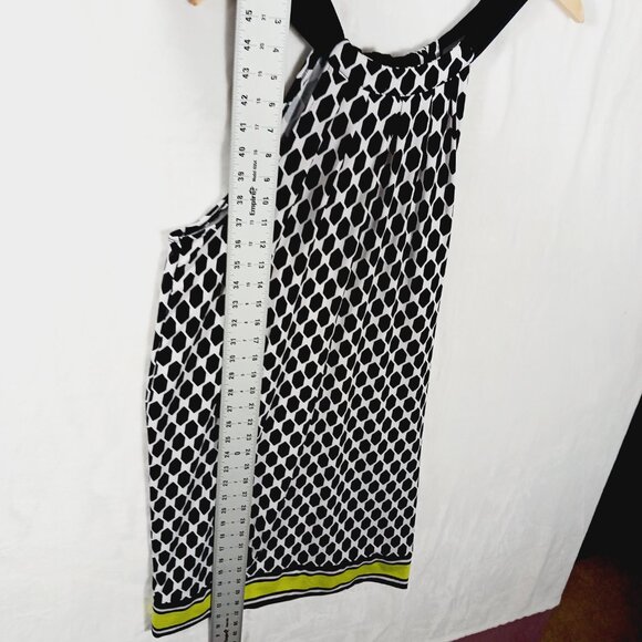 Mudd Pie, M (8 - 10) Halter, Tie Back Dress, Black & White Geometric Print - Picture 12 of 13